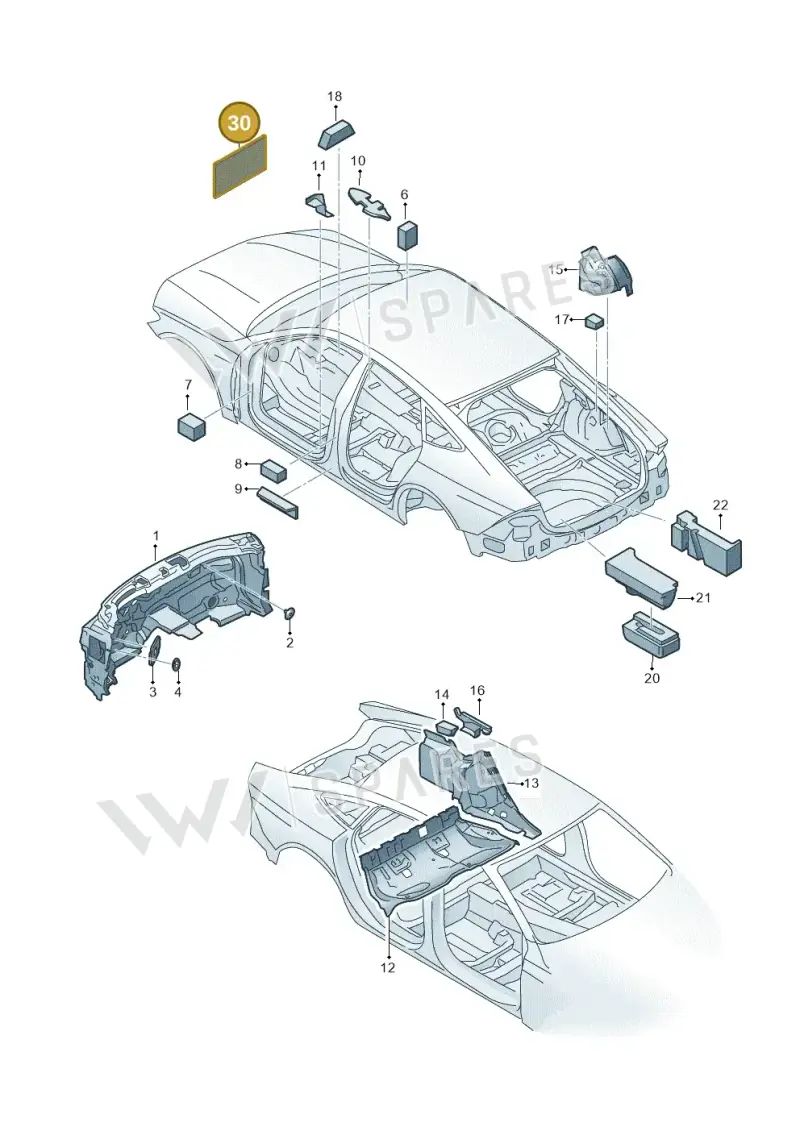 000863890A — Audi RS7 Sportback (2019-) diagram 435863200, position 30