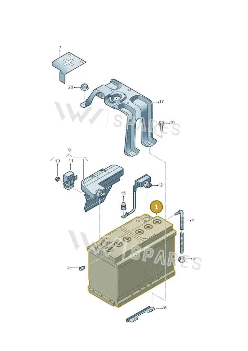 000915089BF — Audi A8L (2017-2022) diagram 838915000, position 1