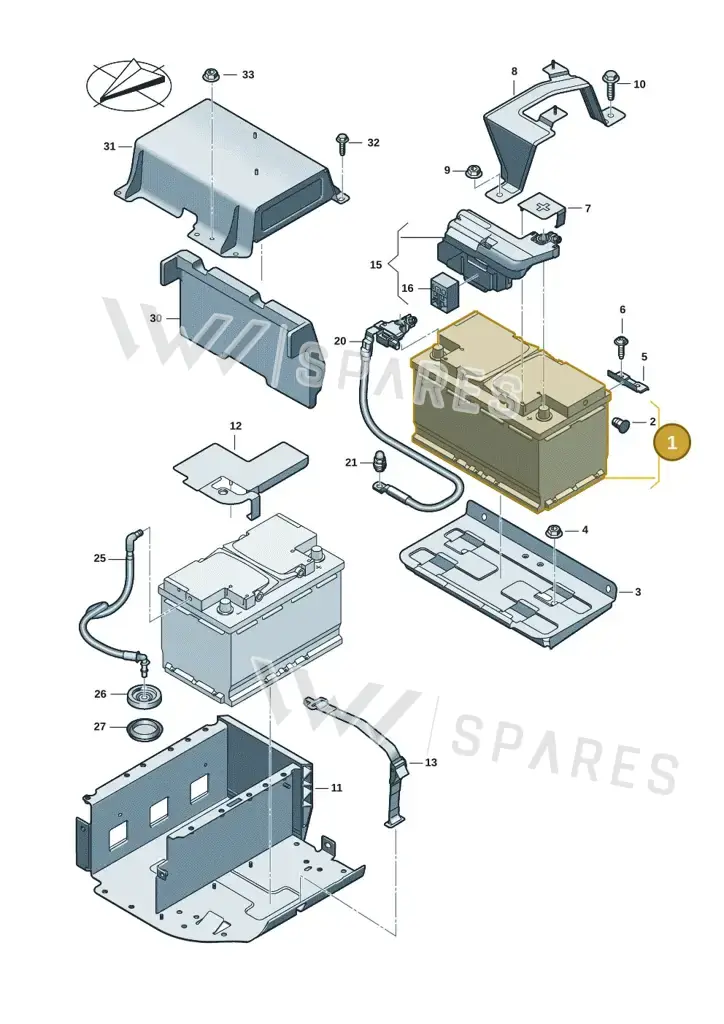 000915089BF — Audi A5 Limo 2.0 (2024-) diagram 8wh915000, position 1
