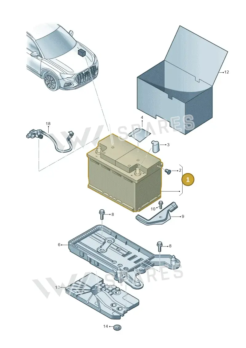 000915089F — Audi Q3 quattro (2018-2019) diagram 597915000, position 1