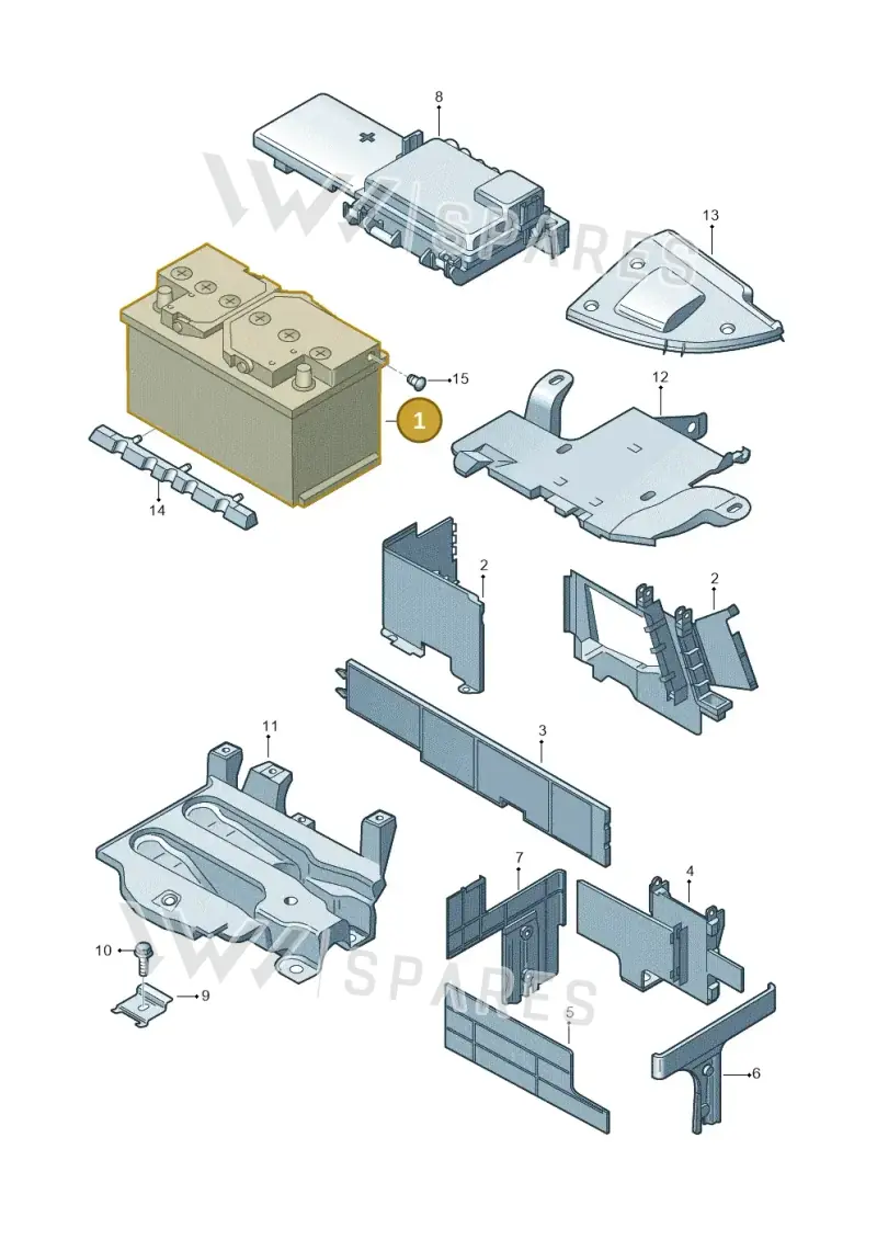 000915105AC — Audi TT Coupe/Roadster (2002-2006) diagram 278915000, position 1