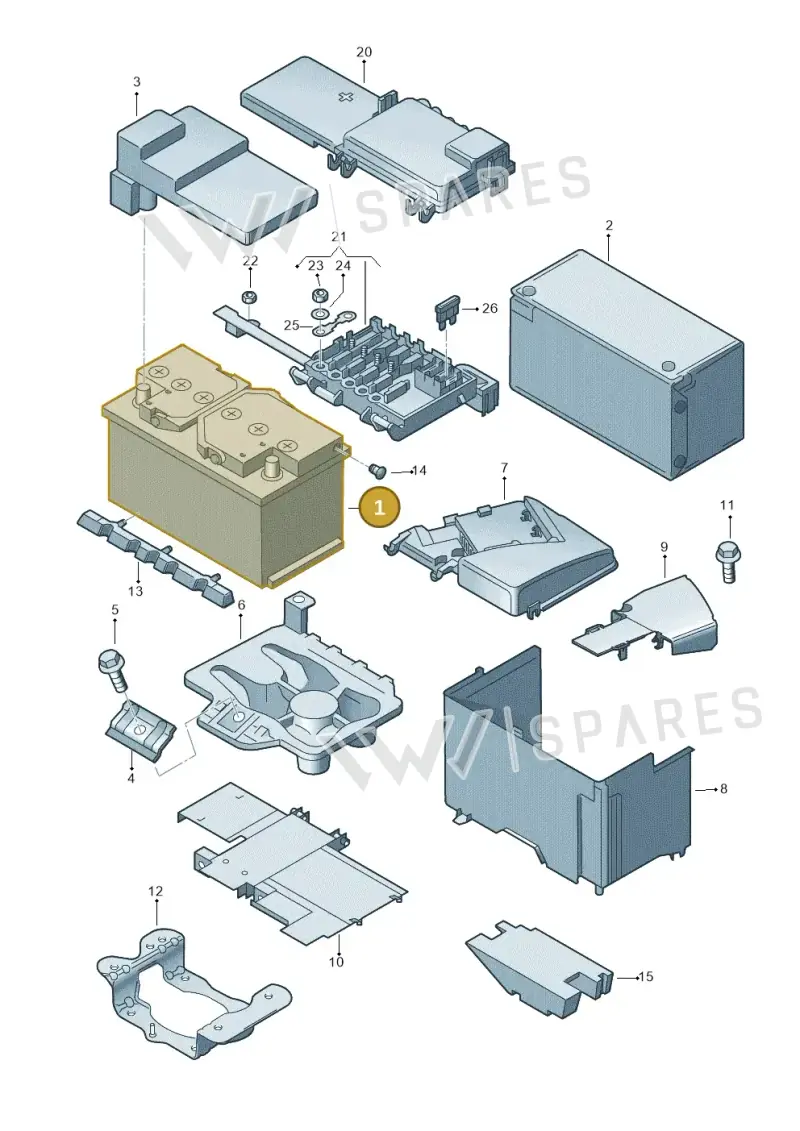 000915105AD — Audi TT Coupe/Roadster (1999-2002) diagram 194915000, position 1
