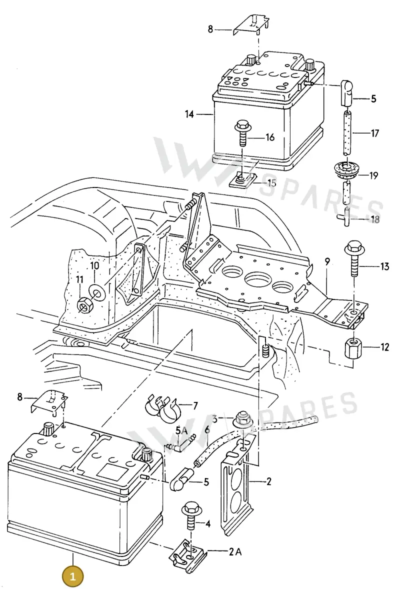 000915105AF — Audi A8 (1996-1998) diagram 152915100, position 1