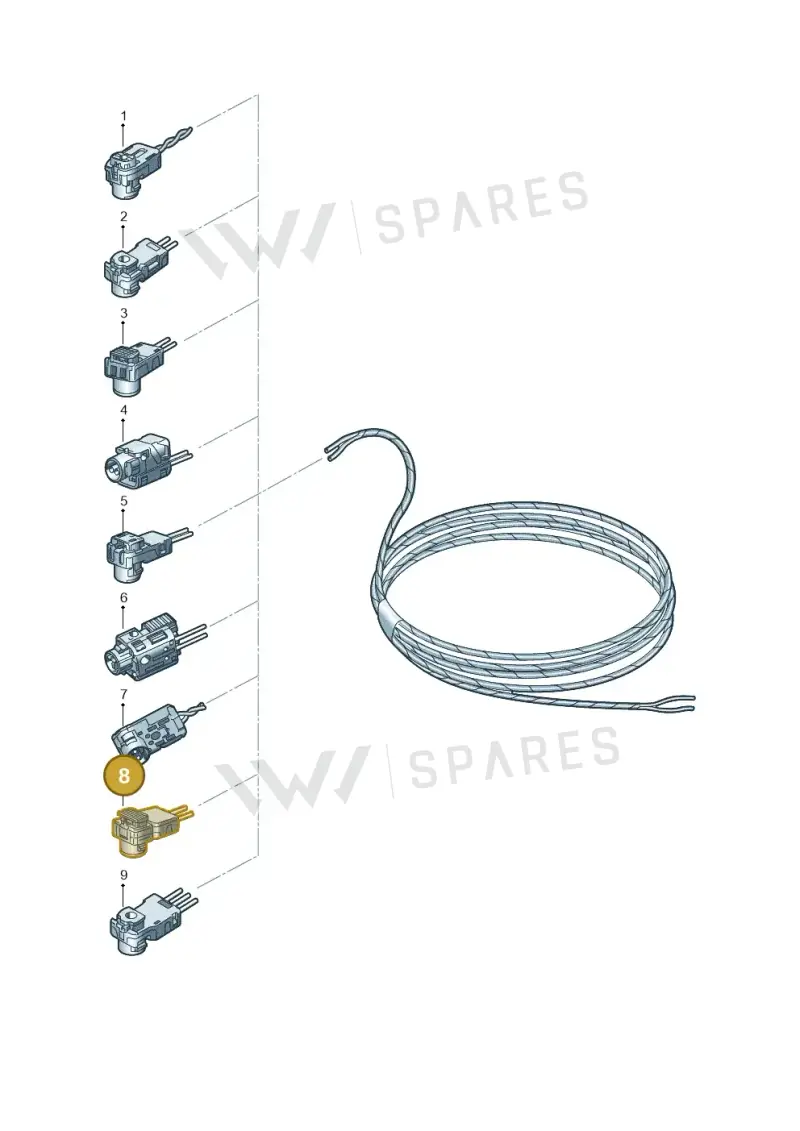 000971582N — Audi A5 Limo 2.0 (2024-) diagram 596971845, position 8