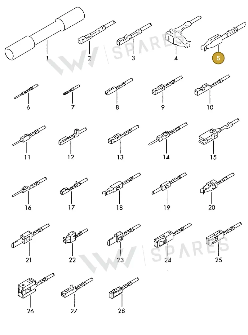 000979006E — Audi 1J0 platform diagram 198979300, position 5