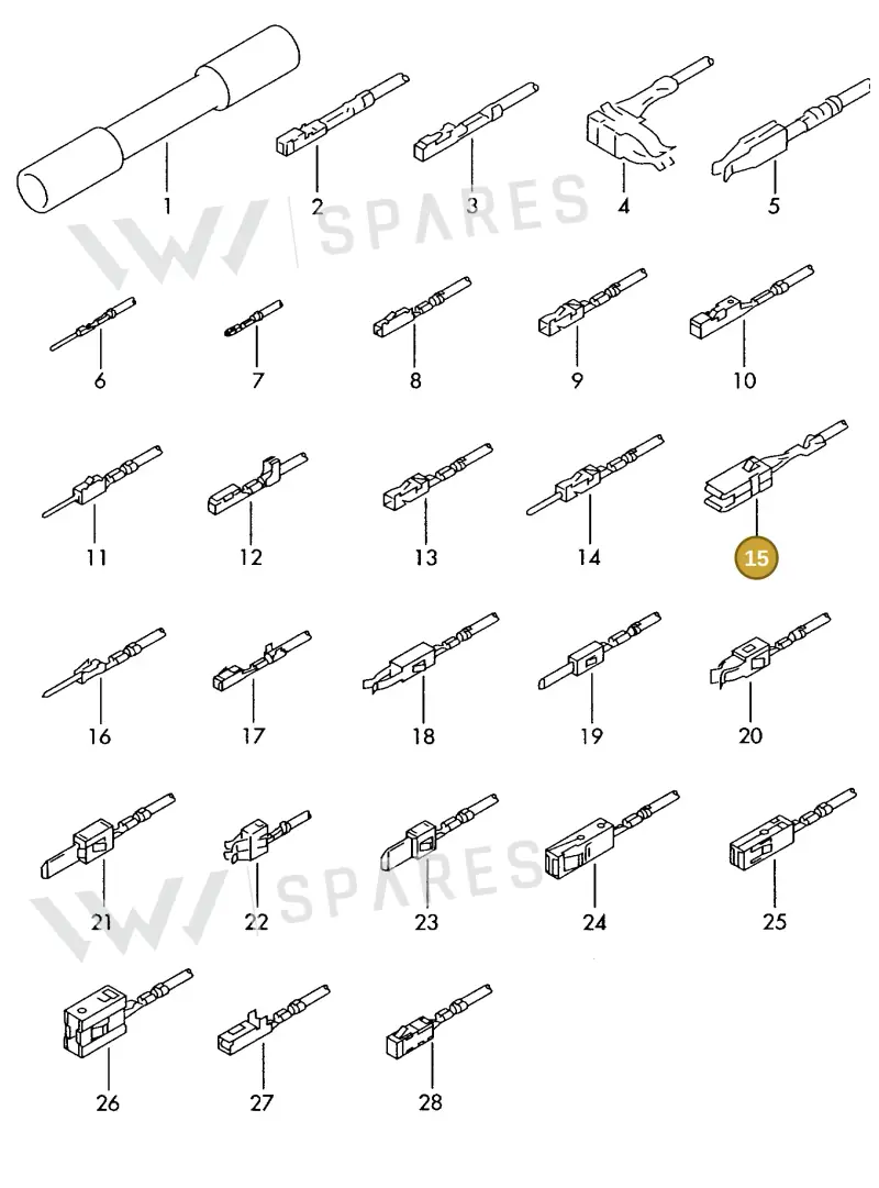 000979016E — Audi 1J0 platform diagram 198979300, position 15