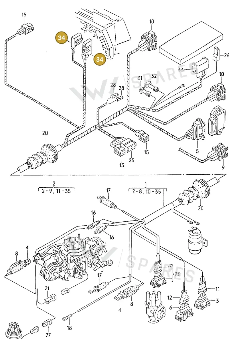 000979018EA — Audi 100/Wagon (1989-1990) diagram 079178000, position 34