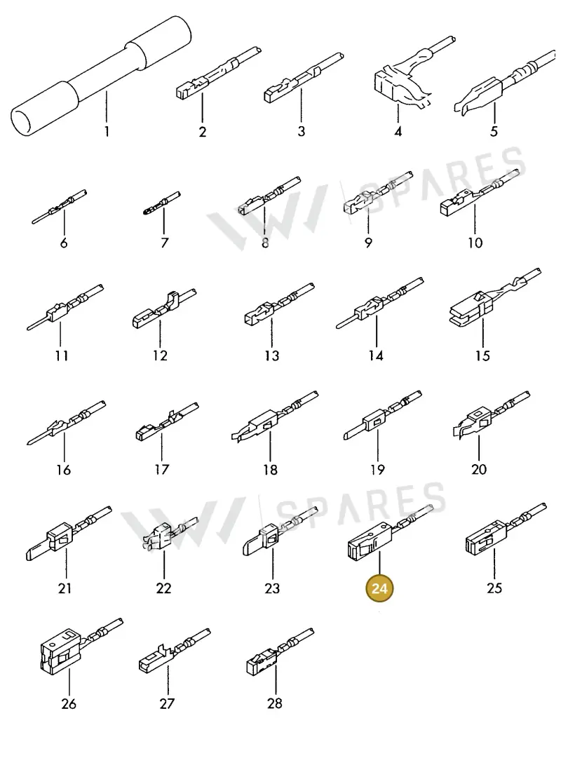 000979025E — Audi 1J0 platform diagram 198979300, position 24