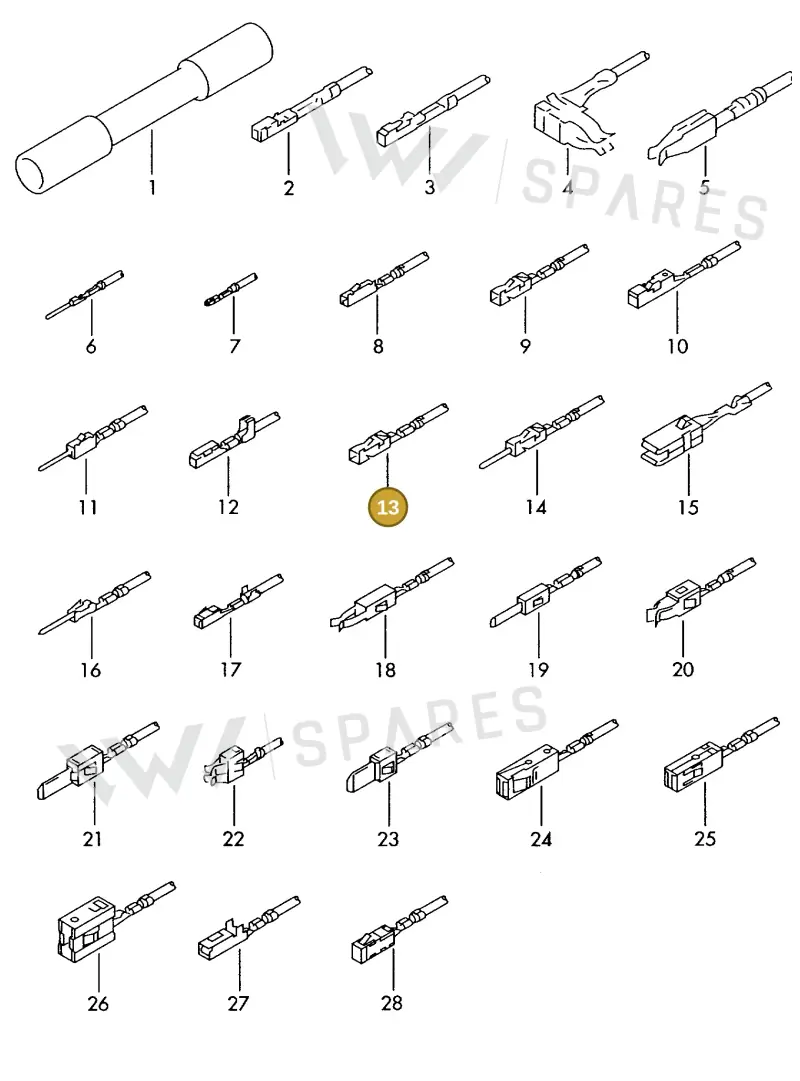 000979034EC — Audi 1J0 platform diagram 198979300, position 13