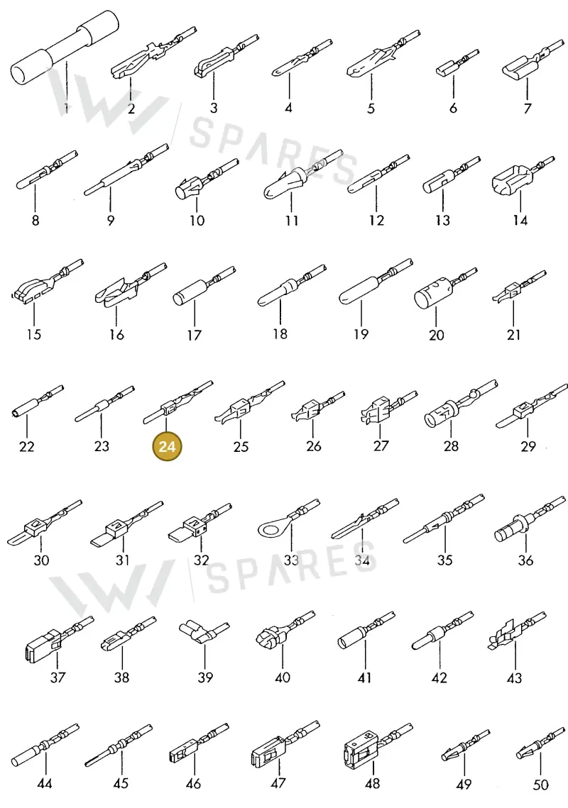 000979132EA — Audi 1J0 platform diagram 198979400, position 24
