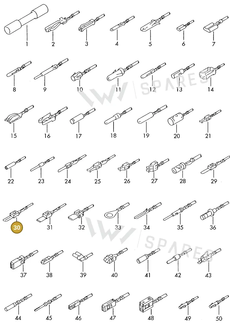 000979134E — Audi 1J0 platform diagram 198979400, position 30