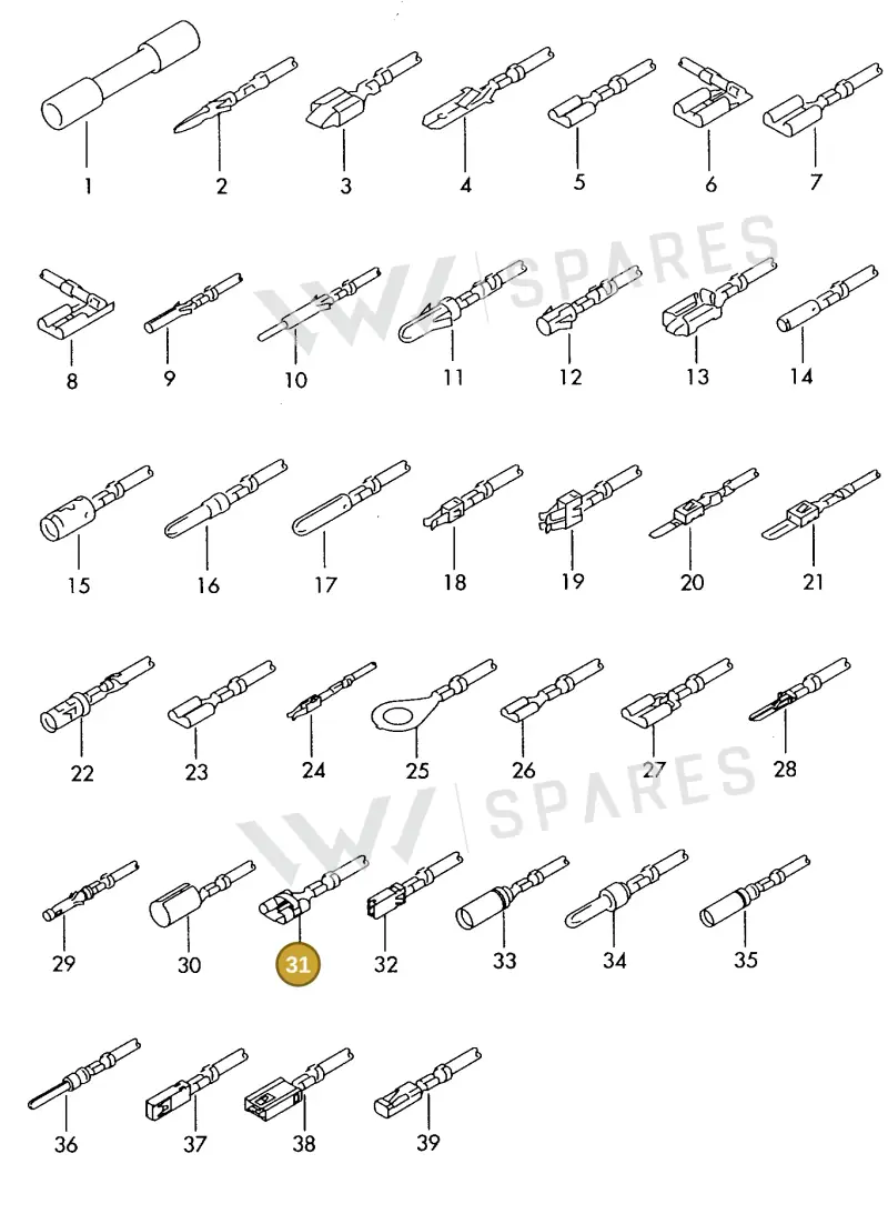 000979236E — Audi 1J0 platform diagram 198979500, position 31