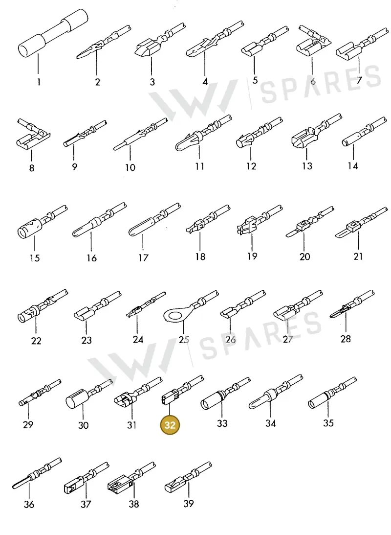 000979237E — Audi 1J0 platform diagram 198979500, position 32