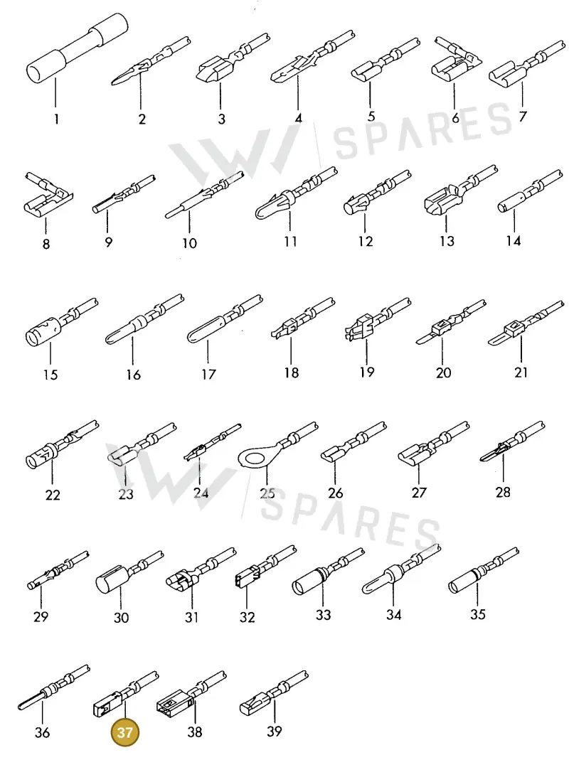 000979242E — Audi 1J0 platform diagram 198979500, position 37