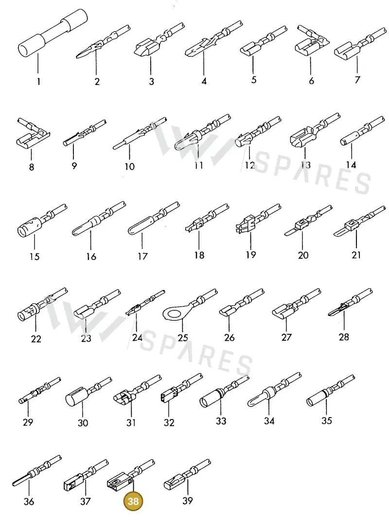 000979243E — Audi 1J0 platform diagram 198979500, position 38