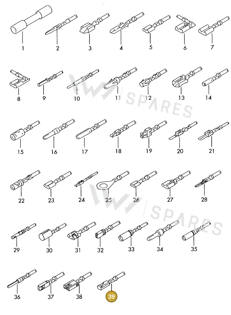 000979244E — Audi 1J0 platform diagram 198979500, position 39