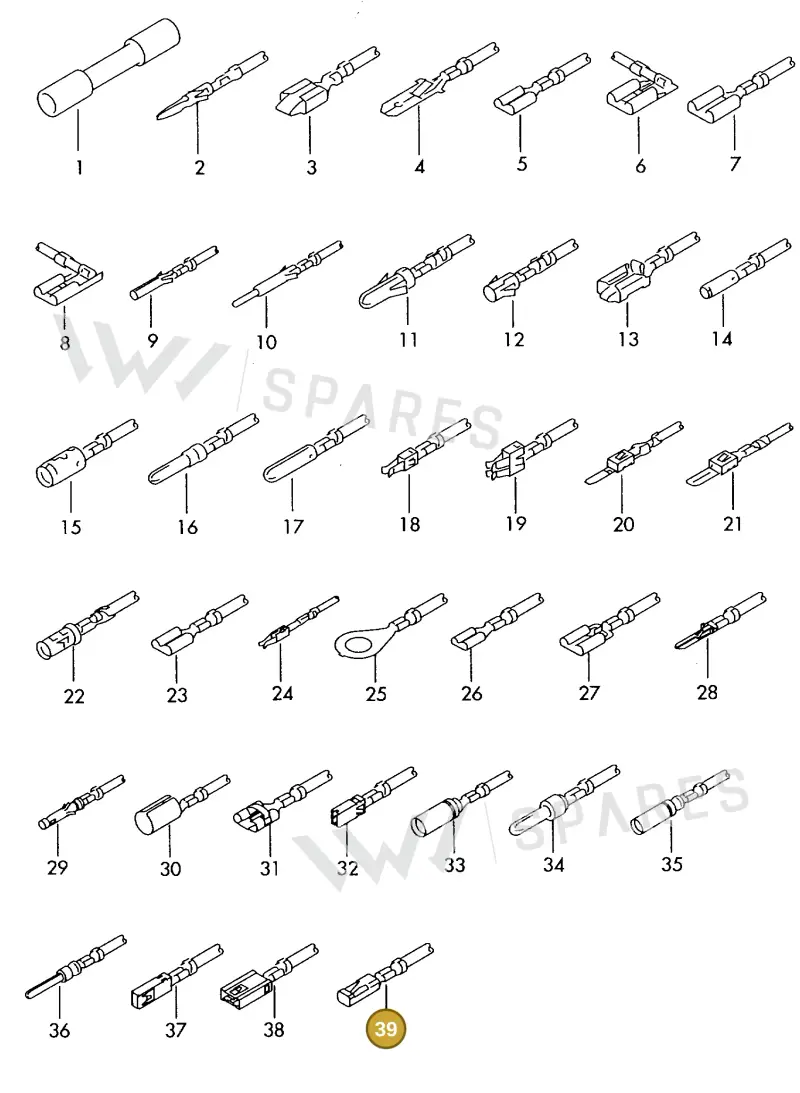 000979246E — Audi 1J0 platform diagram 198979500, position 39