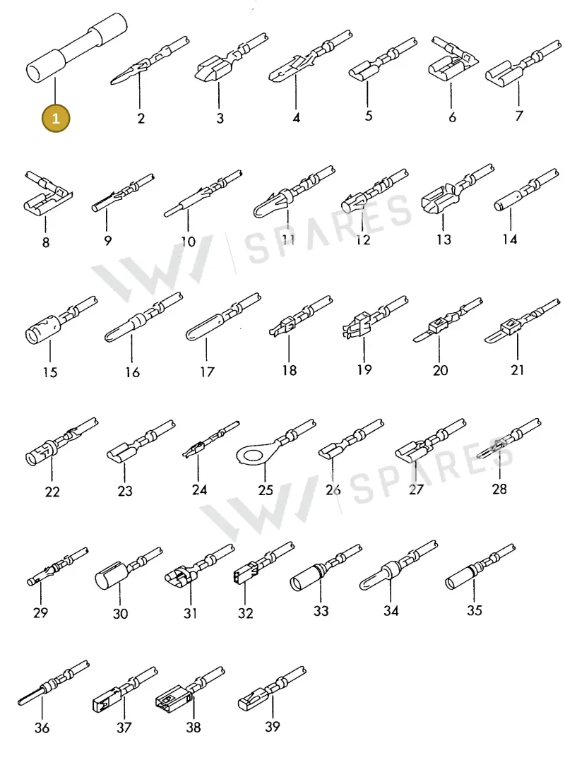 000979942 — Audi 1J0 platform diagram 198979500, position 1