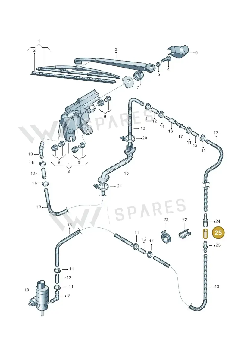 000979992 — Audi RS4 qu.           07> (2006-) diagram 249955200, position 25