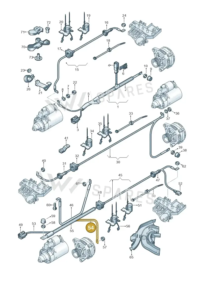 000979994 — Audi A6 2.7 TDI (2008-2011) diagram 448972020, position 54