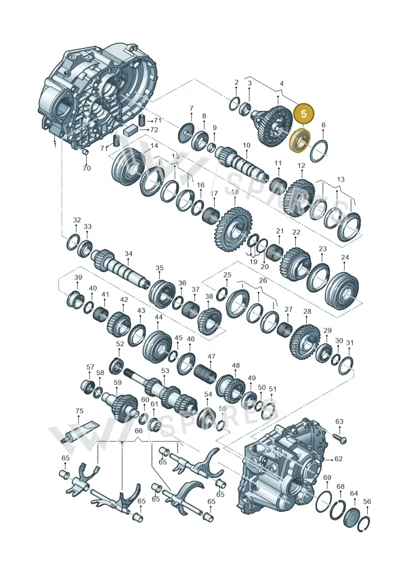 002517185M — Audi Q3 quattro (2018-2019) diagram 813300552, position 5