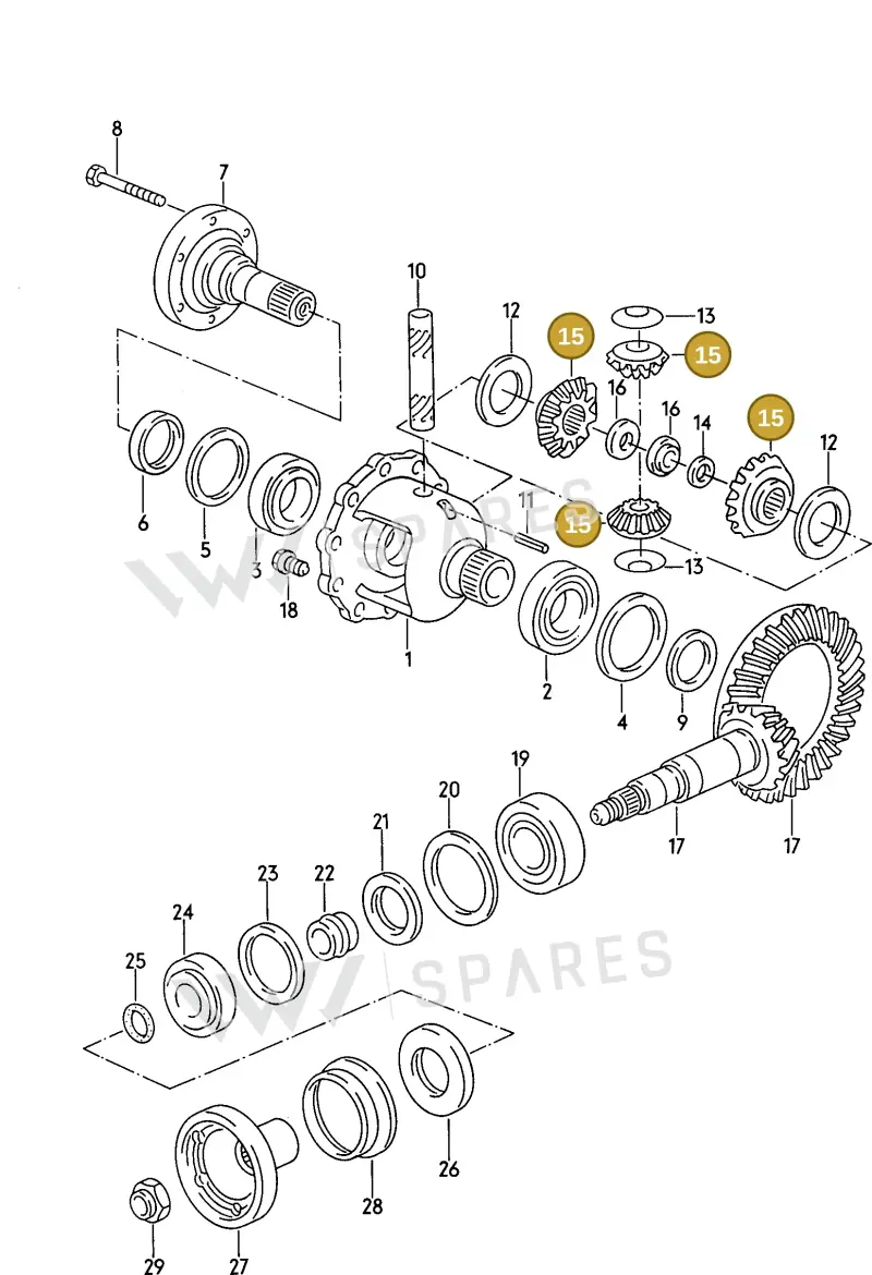 005498081 — Audi Coupe quattro/3   96 (1995-1995) diagram 141525300, position 15