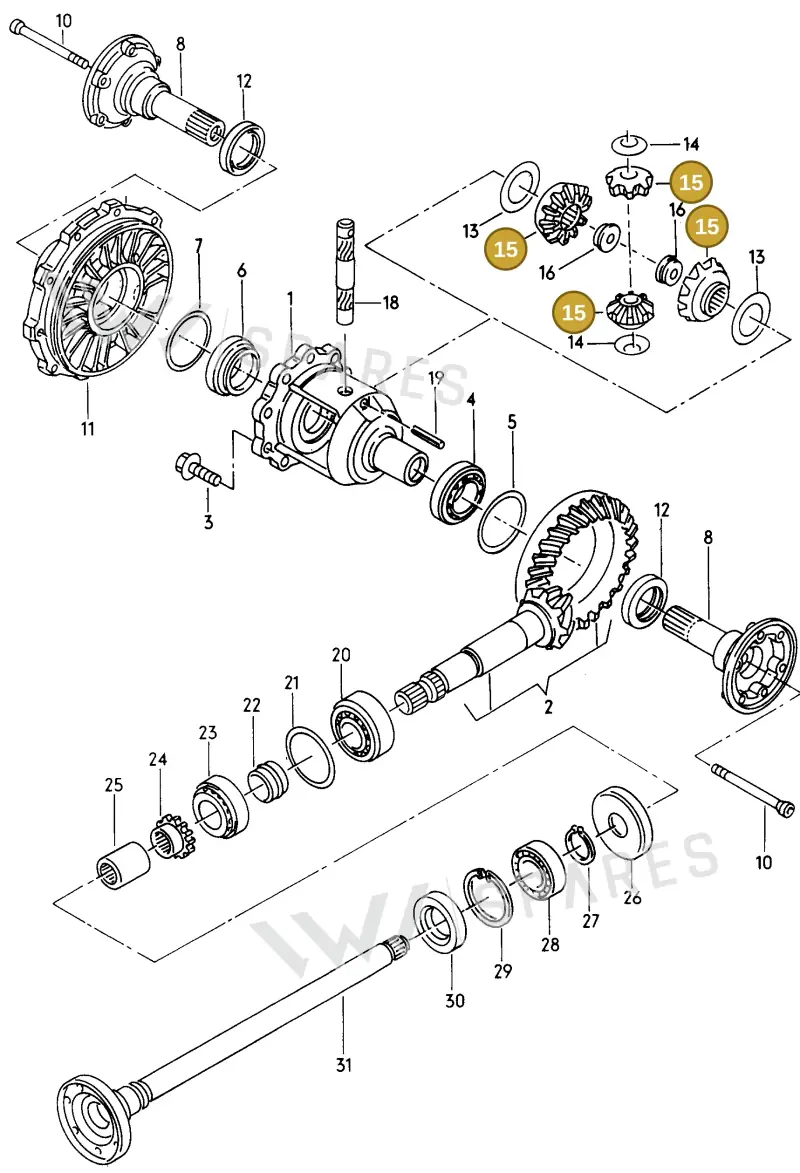 005498081 — Audi A4/Av.qu.F8D-W-> (1997-1998) diagram 157525300, position 15