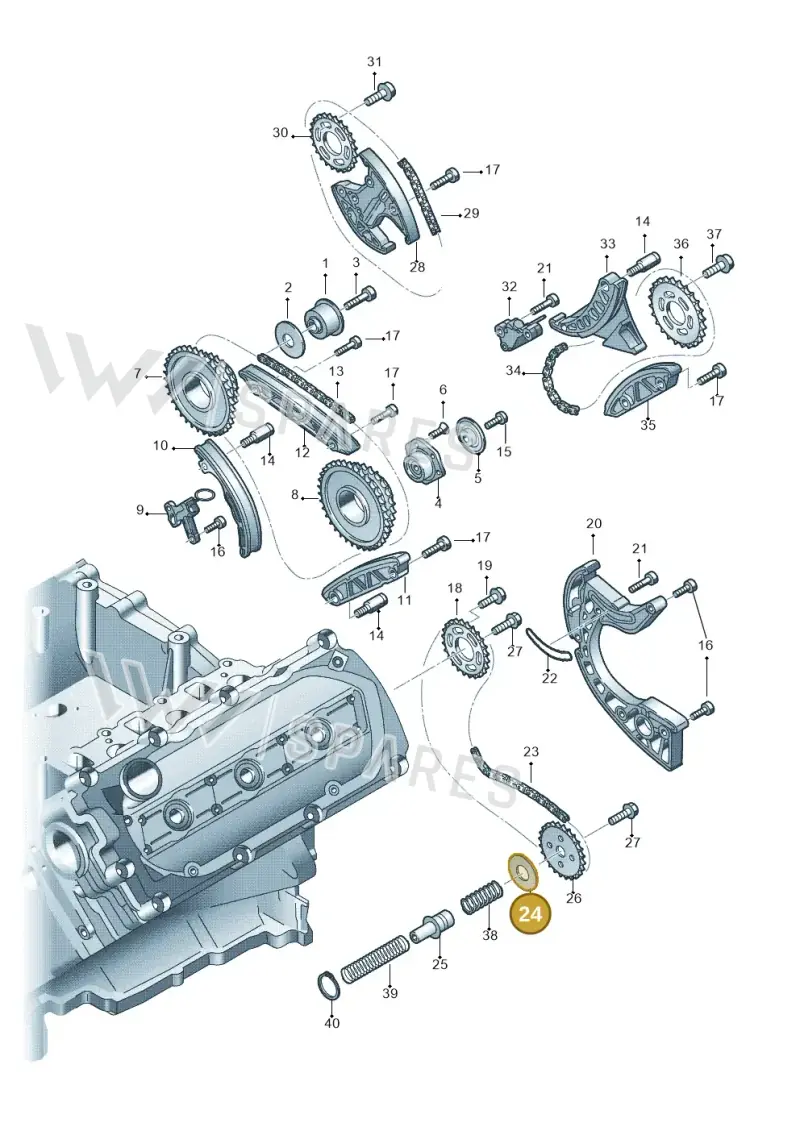 007311517 — Audi Q7 qu. 3.0 TDI (2009-2015) diagram 620109700, position 24
