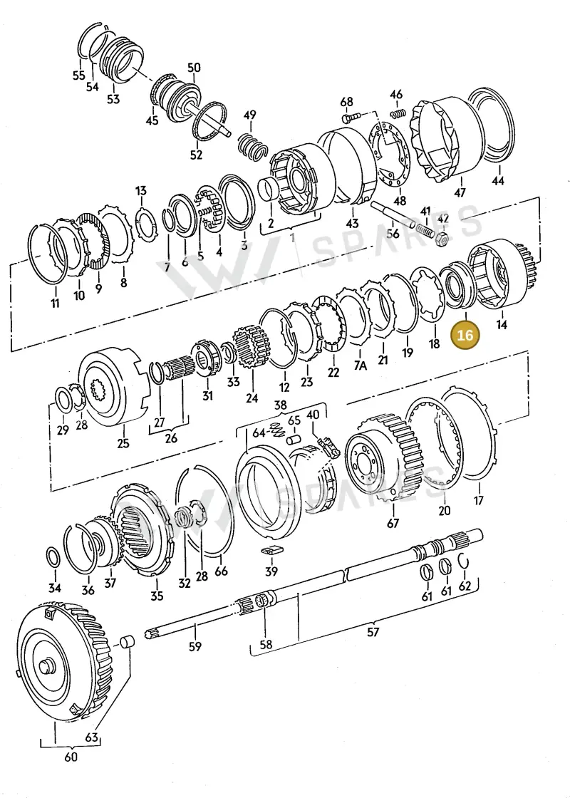 010323217A — Audi 80/90 (1989-1991) diagram 071047000, position 16