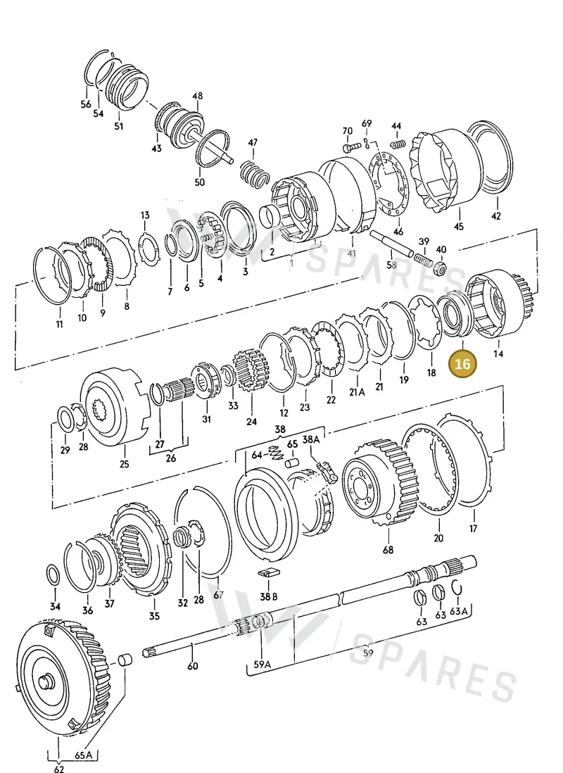 010323217A — Audi 80/90 (1989-1991) diagram 071047100, position 16