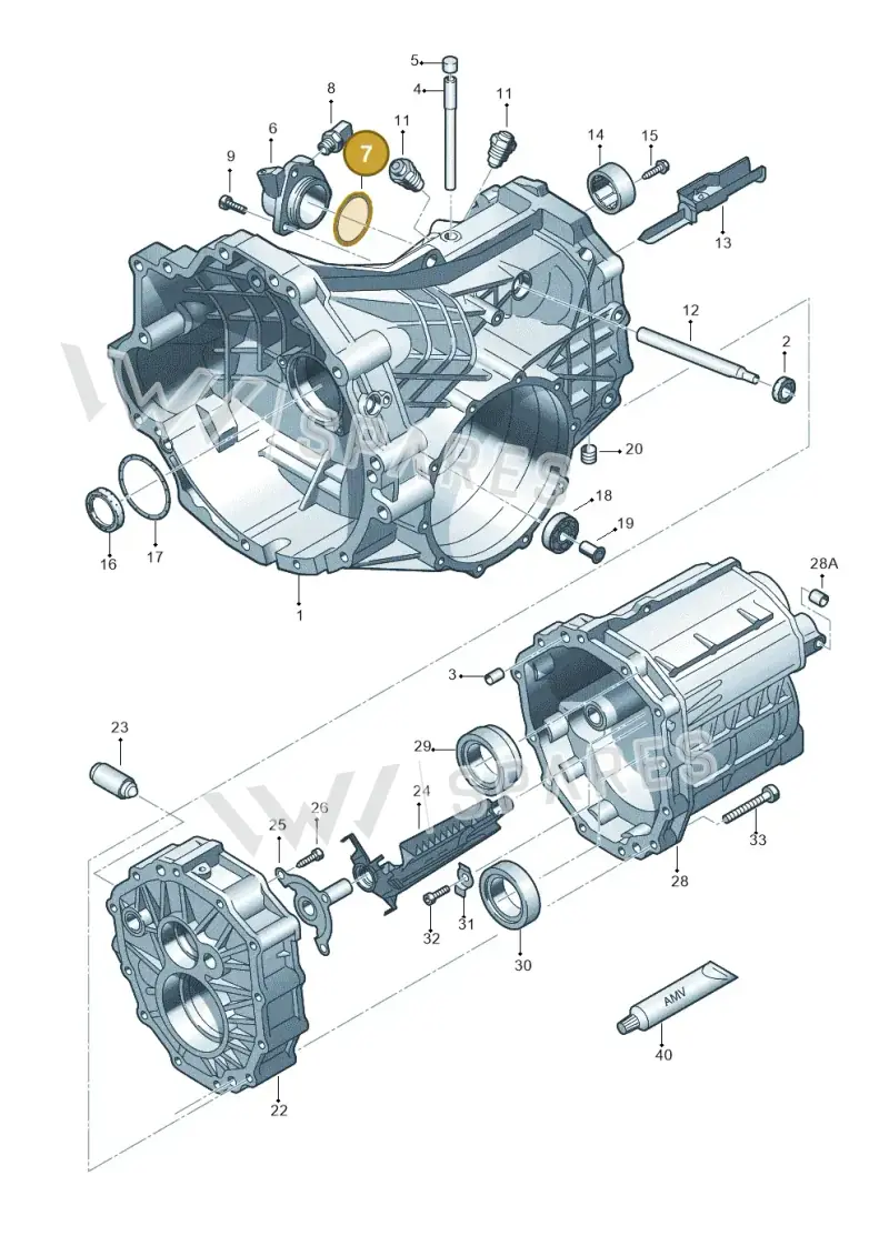 010409580 — Audi A6 2.7 TDI (2008-2011) diagram 448301350, position 7
