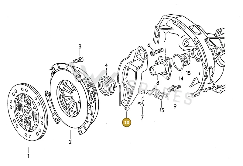 012141719E — Audi 80/90 (1989-1991) diagram 071032020, position 10