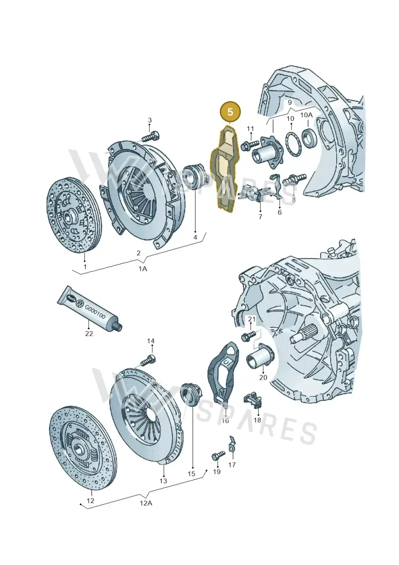 012141719E — Audi A4/S4 Cabrio./qu. 07> (2006-) diagram 118141100, position 5