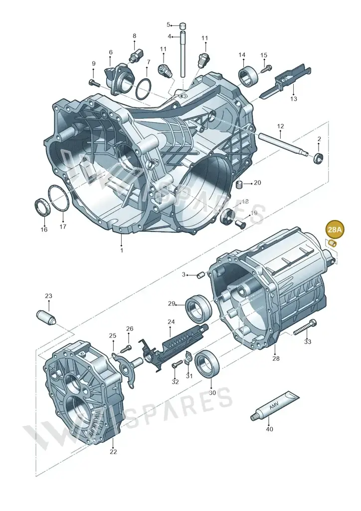 012301115 — Audi A6 2.7 TDI (2008-2011) diagram 448301350, position 28A