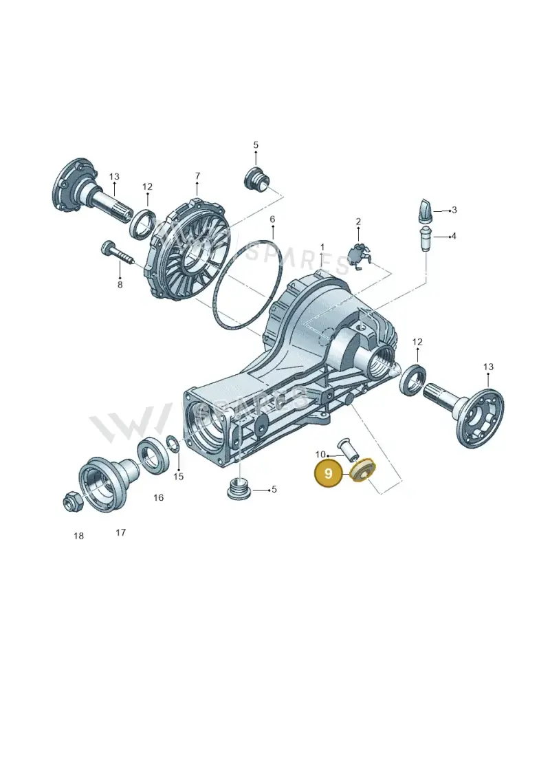 012301143 — Audi A6 QU.ALLROAD     07> (2006-) diagram 153525200, position 9