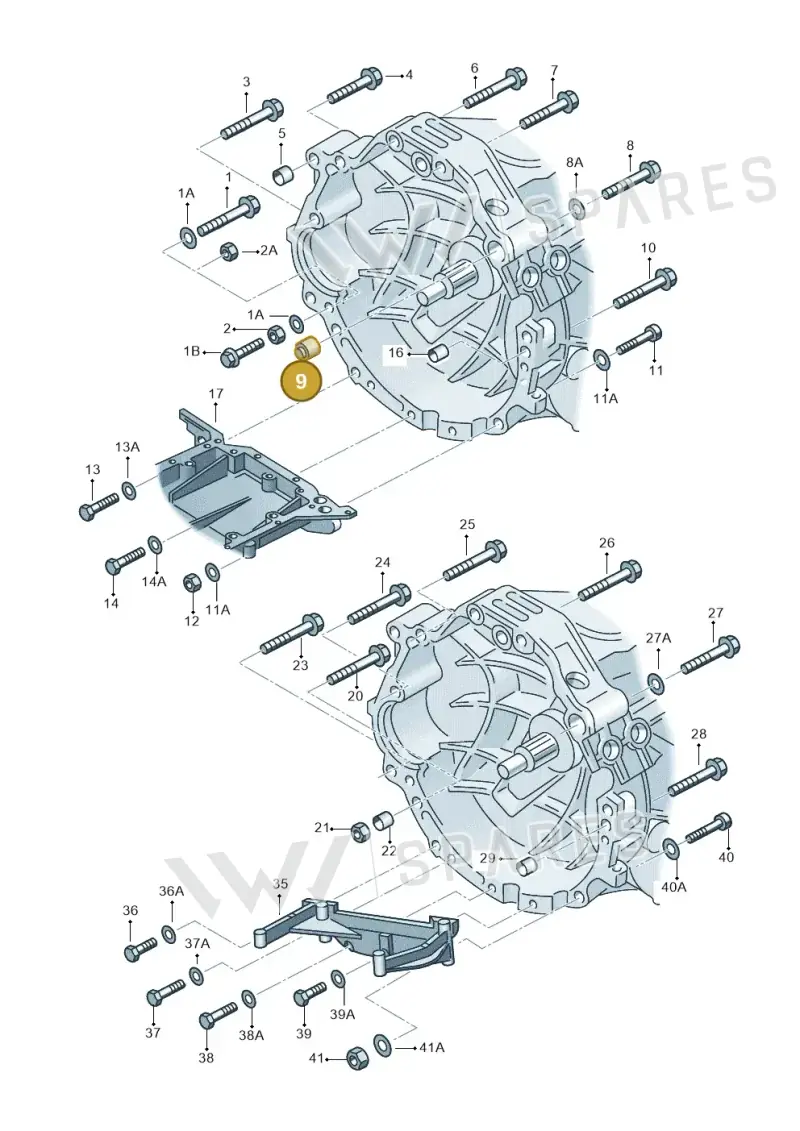 012301153 — Audi A6/Wagon F >4A-W (1996-1997) diagram 156300700, position 9