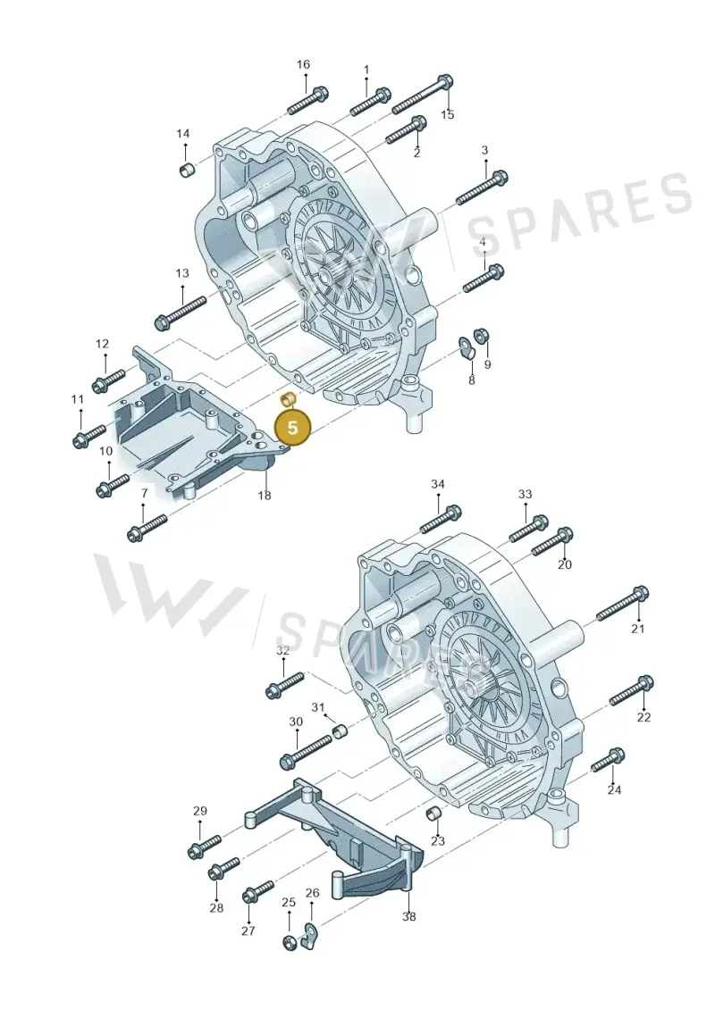 012301153 — Audi A4/S4/Av./qu.     05> (2005-) diagram 249300800, position 5