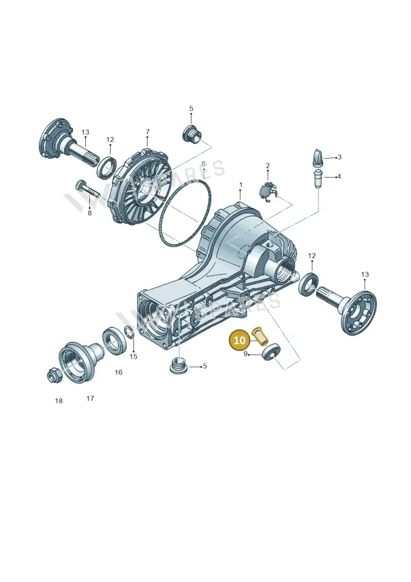 012301183A — Audi A8/S8/qu. lang (2003-2007) diagram 153525200, position 10