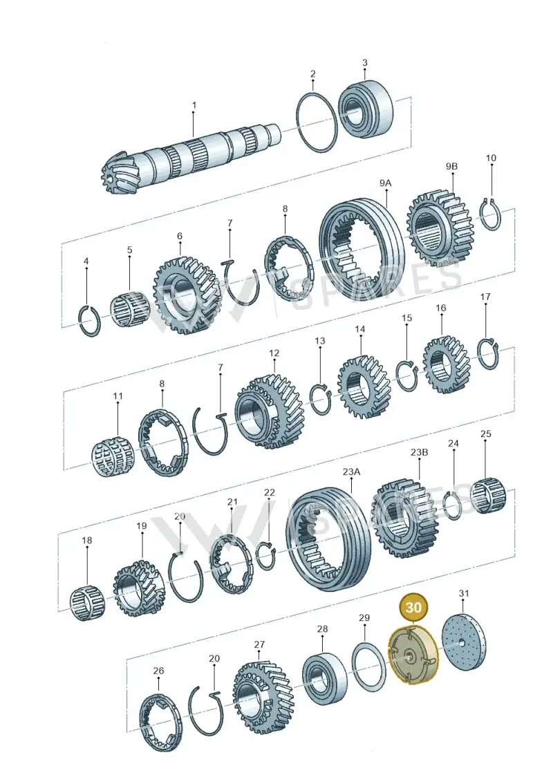 012301251B — Audi A4/S4 Cabrio./qu. (2002-2006) diagram 118311380, position 30