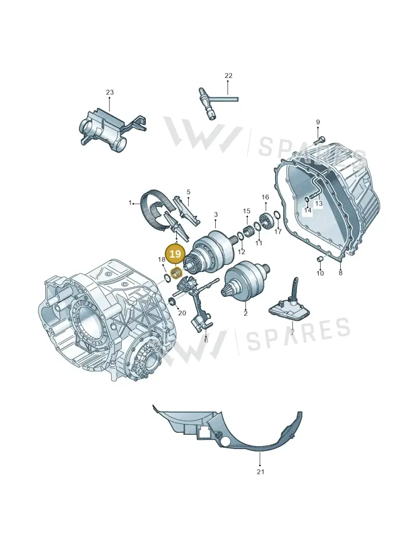 012311123D — Audi A6 2.7 TDI (2008-2011) diagram 454331100, position 19
