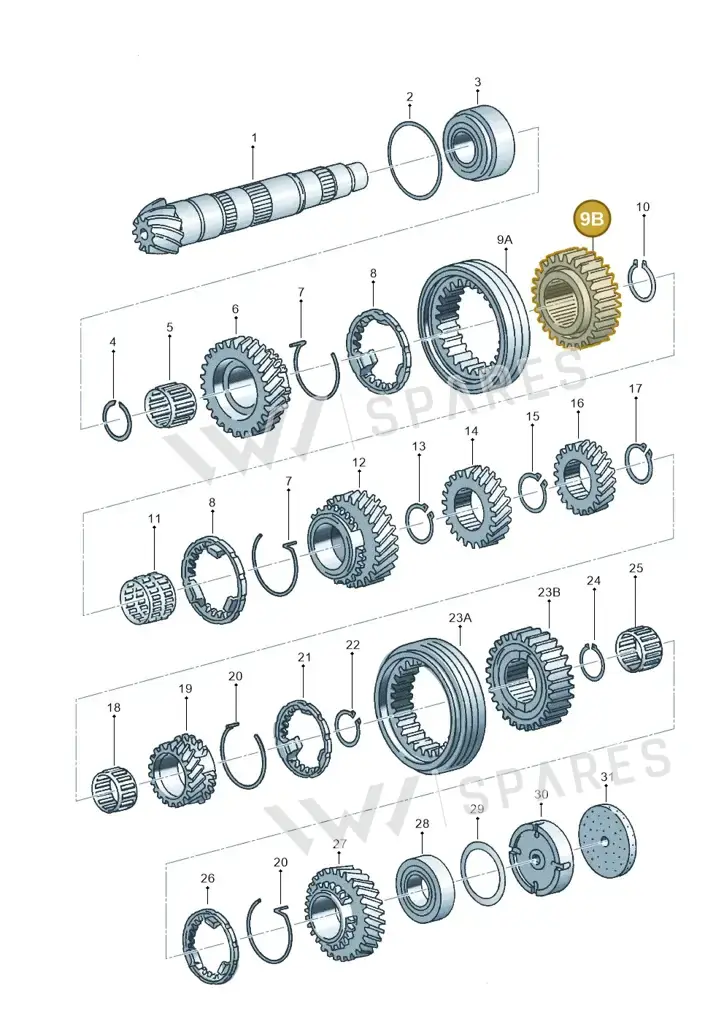 012311243A — Audi A4/S4 Cabrio./qu. (2002-2006) diagram 118311380, position 9B