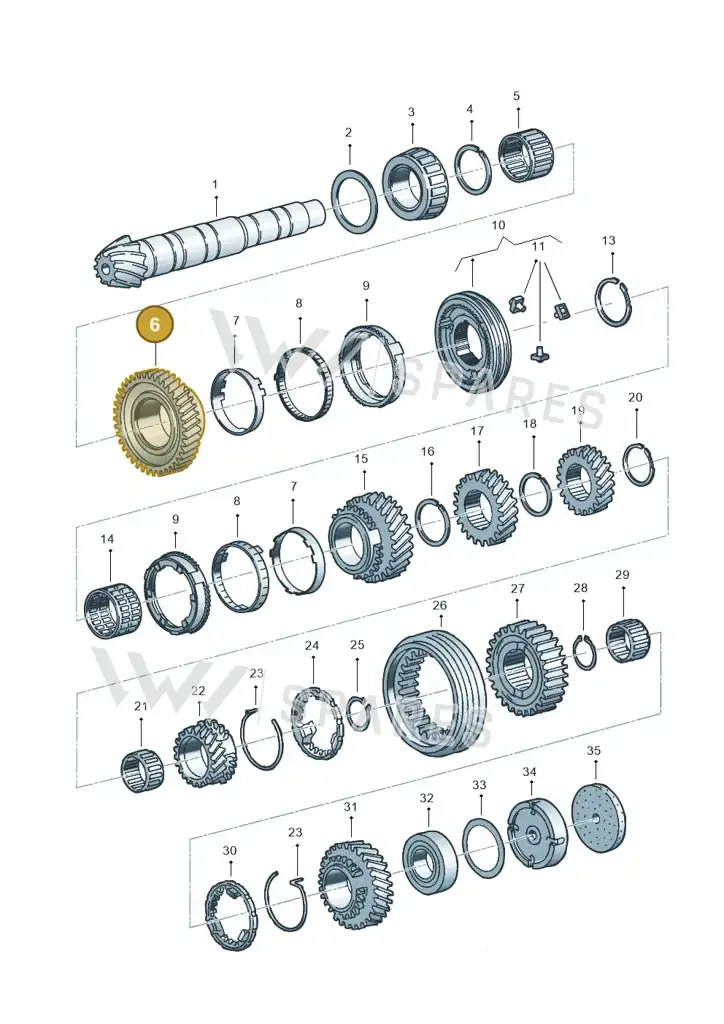 012311250G — Audi A4 "CN."06> (2005-) diagram 211311390, position 6