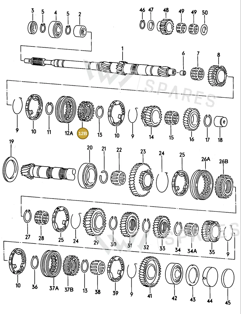 012311309B — Audi 100/Wagon (1989-1990) diagram 079057000, position 12B