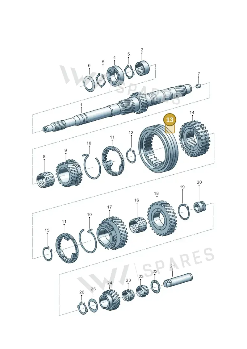 012311315B — Audi A4/Av.qu. (1999-2001) diagram 123311460, position 13