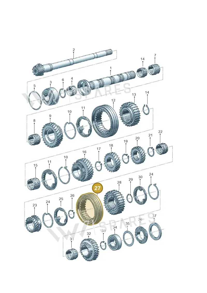 012311315B — Audi 90 qu. (1992-1994) diagram 123311540, position 27