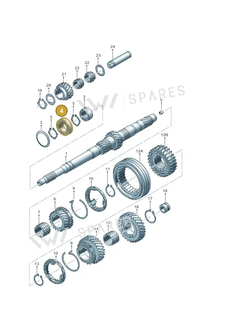 012311445E — Audi A6/Wagon          96 (1995-1996) diagram 118311300, position 4