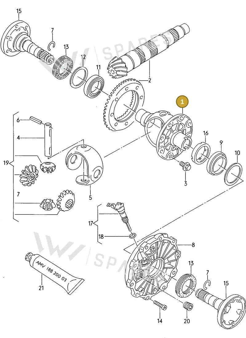 012409121K — Audi Cabrio. (1993-1998) diagram 118409150, position 1