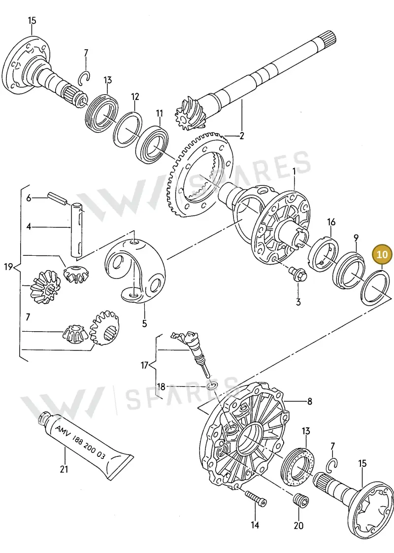 012409385AS — Audi A8 qu. (1996-1998) diagram 119409150, position 10