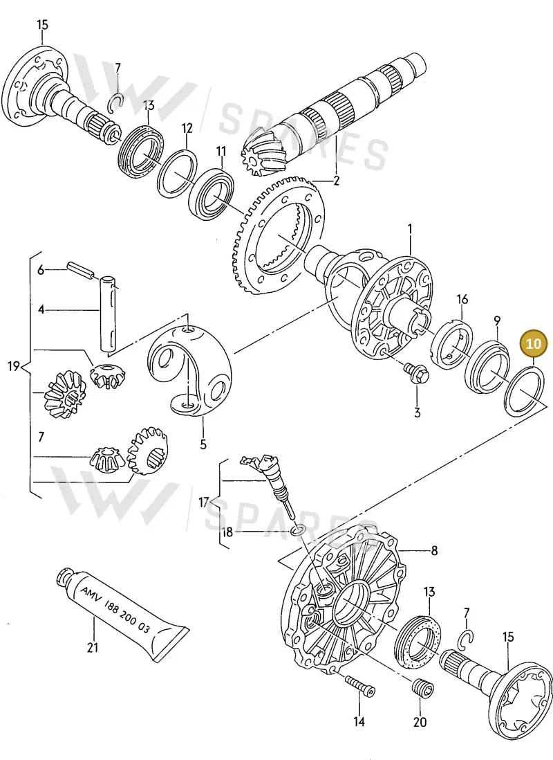 012409385BA — Audi A8 (1996-1998) diagram 118409150, position 10