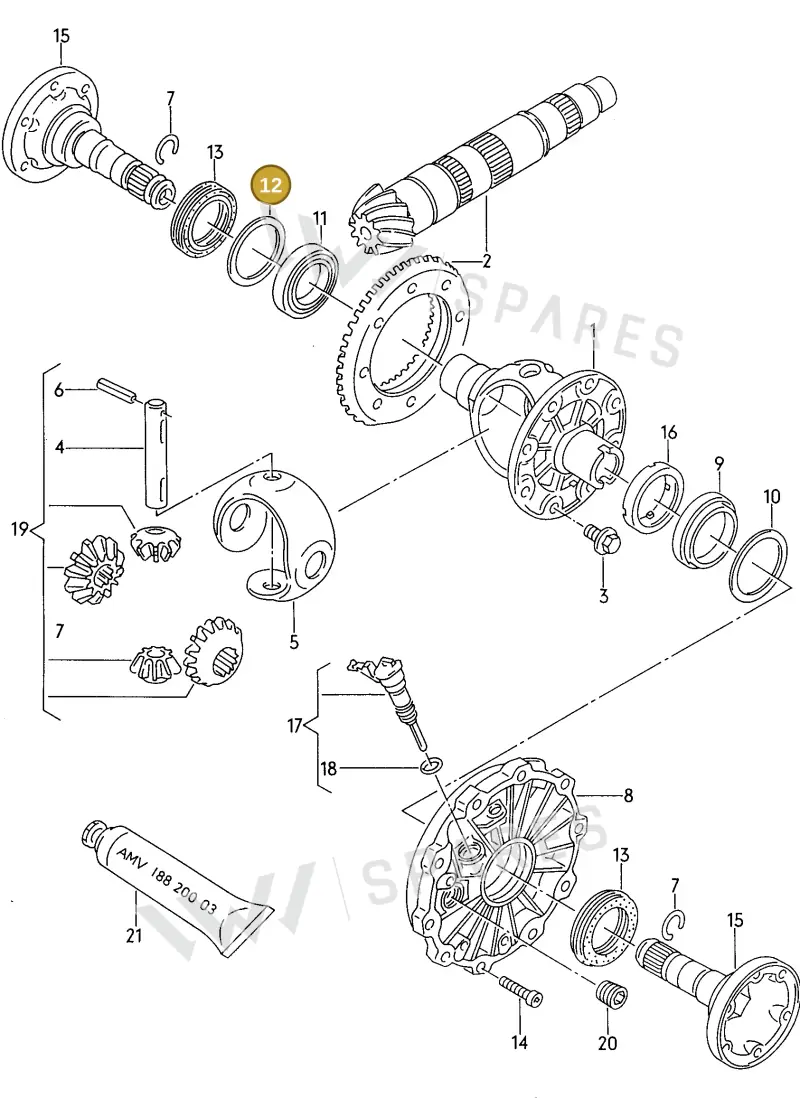 012409386AK — Audi A8 (1996-1998) diagram 118409150, position 12
